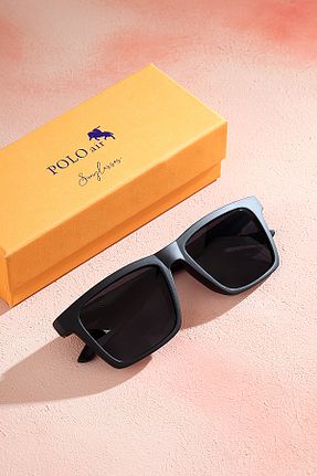 عینک آفتابی مشکی مردانه پلاریزه polo air - کد 721565968