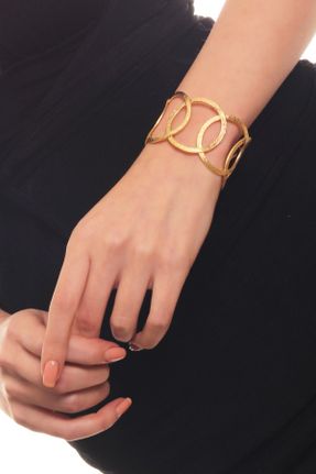 دستبند جواهر طلائی زنانه روکش طلا کد 235888973