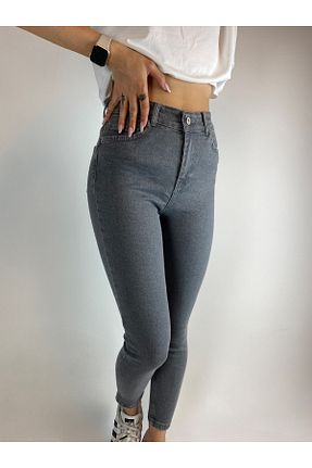 شلوار طوسی زنانه لیکرا fabbwomen - کد 725318619