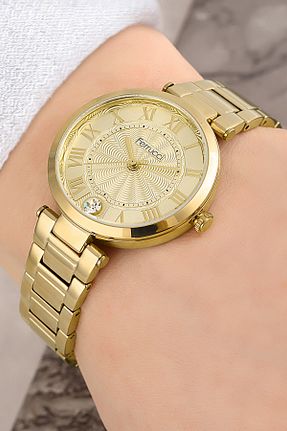 ساعت مچی طلائی زنانه 31-35 میلی متر Ferrucci - کد 220296394