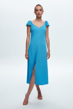 لباس آبی زنانه بافتنی کد 722537950