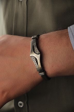 دستبند نقره مردانه 925 عیار KsrModa - کد 722949836