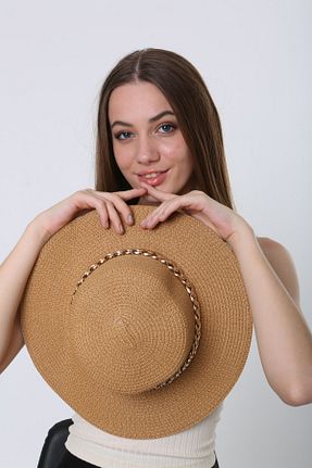 کلاه قهوه ای زنانه حصیر BALIENTE - کد 727057396