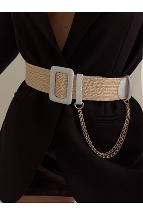 کمربند سفید زنانه حصیر Fiori - کد 722941684