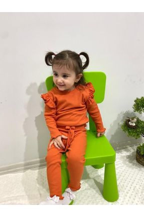 ست نوزادی نارنجی بچه گانه پنبه (نخی) کد 456556377
