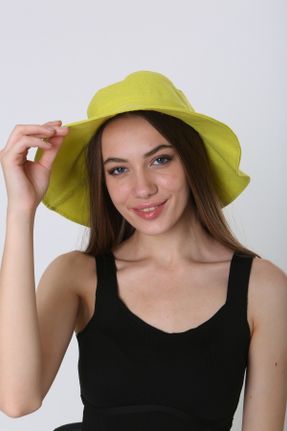 کلاه سبز زنانه پنبه (نخی) کد 727068153