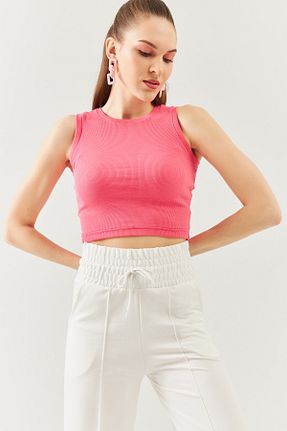 بلوز صورتی زنانه ساده Butikgiz - کد 727489265