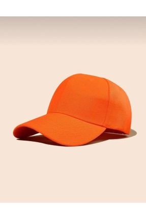 کلاه نارنجی زنانه پنبه (نخی) کد 533519578