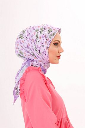 روسری بنفش پنبه ای Mooncorn - کد 289514135