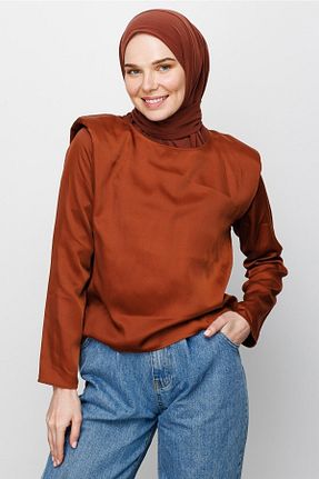 روسری نارنجی پنبه ای Mooncorn - کد 454954257