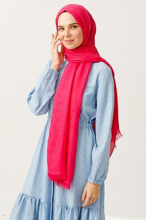 شال صورتی زنانه پنبه ای Mooncorn - کد 382850202