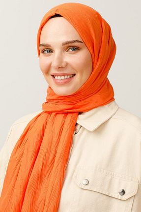 شال نارنجی زنانه پنبه ای Mooncorn - کد 344051863