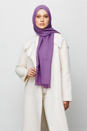 شال بنفش زنانه پنبه ای Mooncorn - کد 454964190