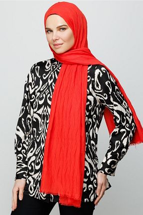 شال نارنجی زنانه پنبه ای Mooncorn - کد 650827341