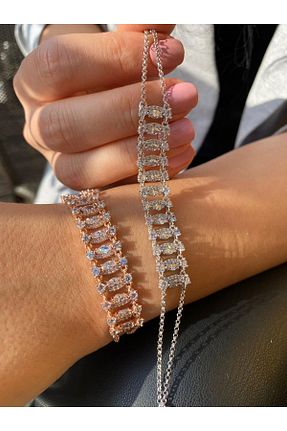 دستبند مروارید صورتی bestmysilver - کد 727962659
