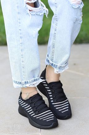 کفش اسنیکر مشکی زنانه بند دار Flamingo shoes - کد 727995119