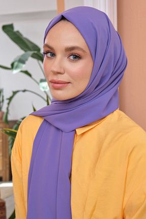 شال بنفش زنانه Medine İpeği Şalland - کد 311100412