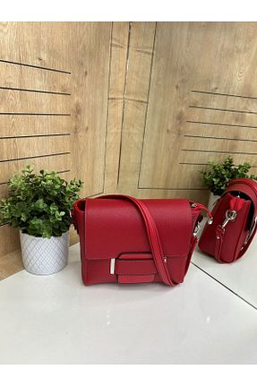 کیف پستچی قرمز زنانه چرم مصنوعی womenacs - کد 657708623