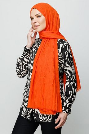شال نارنجی زنانه پنبه ای Mooncorn - کد 308869538