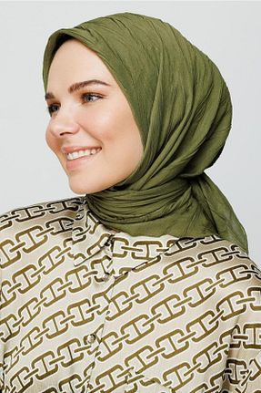 روسری خاکی پنبه ای Mooncorn - کد 652856545