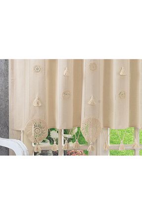 پرده زمینه بژ قابل شستشو ÖDEL HOME - کد 132288891