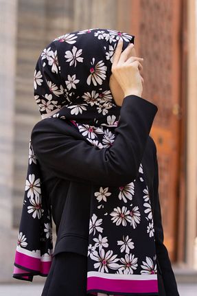 شال صورتی زنانه Medine İpeği Vissona - کد 728209918