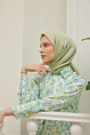 شال سبز زنانه ویسکون Şalland - کد 727861504