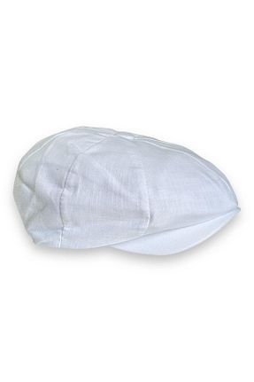 کلاه سفید مردانه مخلوط کتان Takı Dükkanı - کد 725782768