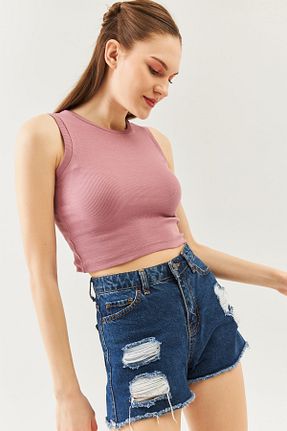 بلوز صورتی زنانه ساده Butikgiz - کد 726358128