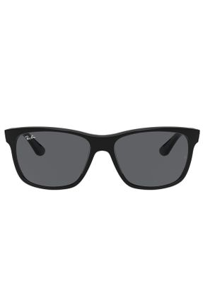 عینک آفتابی مشکی مردانه 57 UV400 پلاستیک مات مستطیل کد 328648504