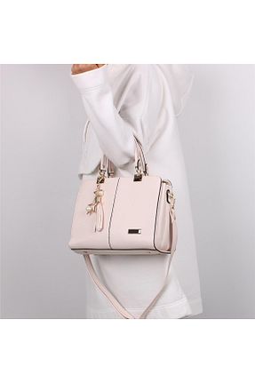 کیف دوشی بژ زنانه چرم مصنوعی Bagacar - کد 728658167