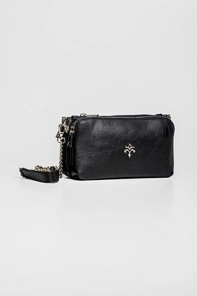 کیف پستچی مشکی زنانه چرم مصنوعی Jacquline - کد 728860616