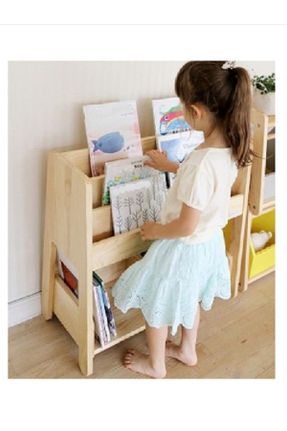 قفسه کتاب کودک قهوه ای چوب 60 cm کد 729036105