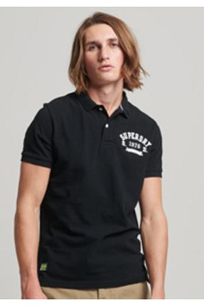 پولوشرت مشکی مردانه %100 پنبه SUPERDRY - کد 698687822