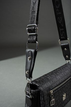 کیف پستچی مشکی زنانه چرم مصنوعی Just Polo - کد 729206591