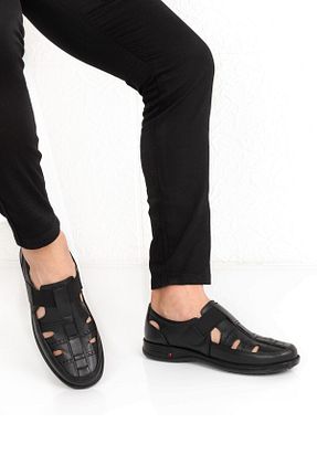 صندل مشکی مردانه پاشنه تخت maximoda - کد 96182473