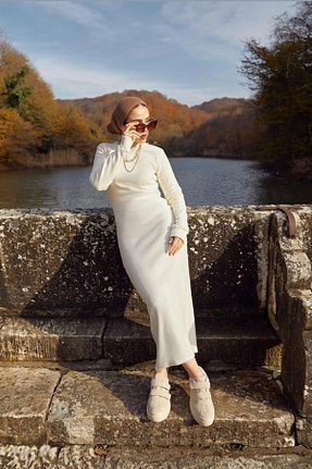 لباس حجاب نباتی زنانه رگولار Festmoda - کد 729025242