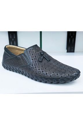 کفش اسپادریل مشکی مردانه چرم خالص Arda - کد 729291345