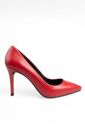 کفش استایلتو قرمز پاشنه نازک پاشنه متوسط ( 5 - 9 cm ) کد 730024865