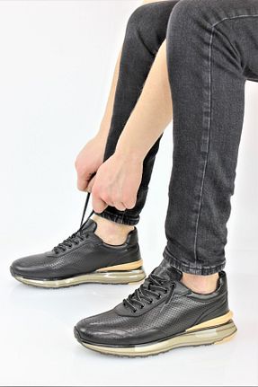کفش کژوال مشکی مردانه چرم خالص MARCOMEN - کد 729783762