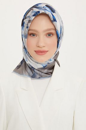 روسری نباتی کرپ ساتن ابریشم Armine - کد 729956817
