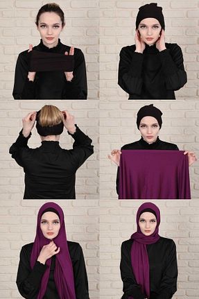 باندانا بژ پنبه ای Moda Çizgi - کد 730041323