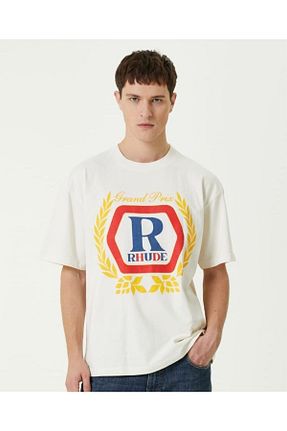 تیشرت نباتی مردانه اورسایز Rhude - کد 729963933