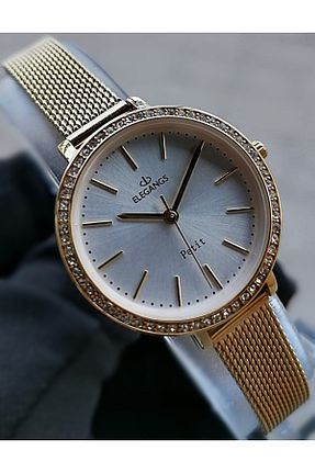 ساعت مچی طلائی زنانه 36-40 میلی متر ELEGANGS - کد 730809995