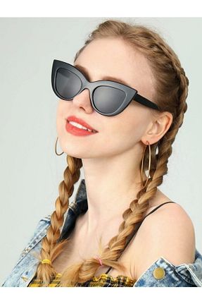 عینک آفتابی مشکی زنانه UV400 Mathilda Aksesuar - کد 86171736