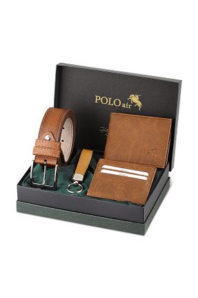 کیف پول قهوه ای مردانه ابعاد کوچک polo air - کد 309563923