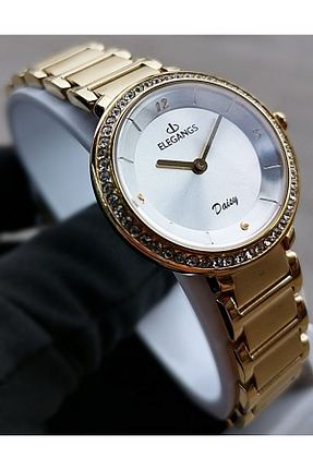 ساعت مچی طلائی زنانه 36-40 میلی متر ELEGANGS - کد 730802825