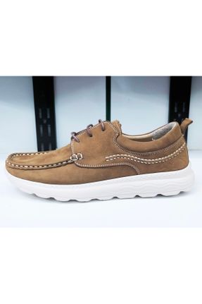 کفش لوفر قهوه ای مردانه نوبوک پاشنه کوتاه ( 4 - 1 cm ) کد 730831909
