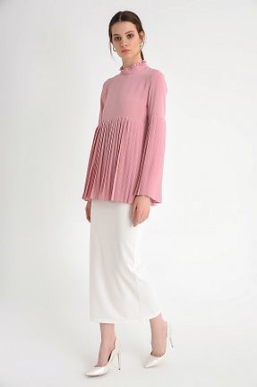دامن حجاب سفید زنانه Kalem Bym Fashion - کد 4840620