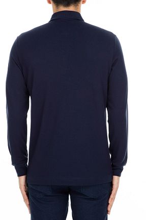 پولوشرت سرمه ای مردانه پنبه ای Lacoste - کد 26764409